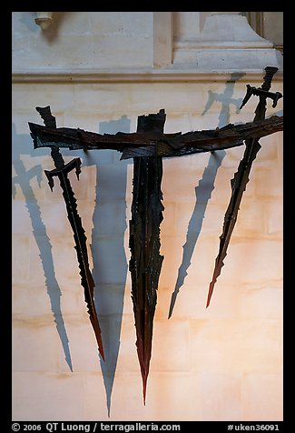 Altar of Sword's Point, site of Thomas Beckett martyrdom, Canterbury Cathedral. Canterbury,  Kent, England, United Kingdom (color)