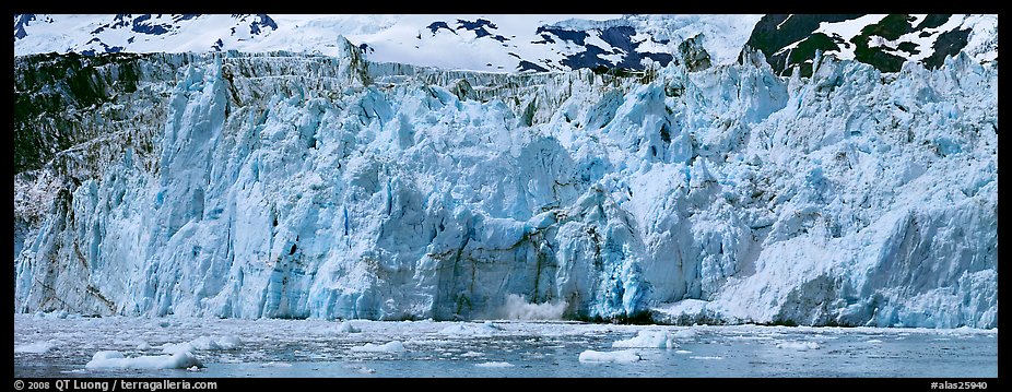 Front of tidewater glacier. Prince William Sound, Alaska, USA (color)