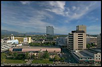 Downtown Anchorage from above. Anchorage, Alaska, USA (color)