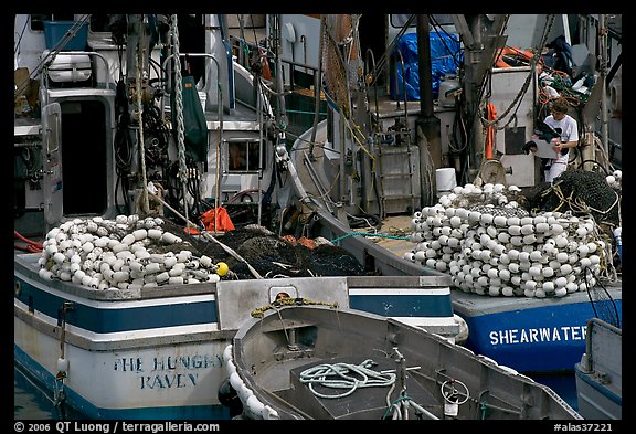 Commercial fishing boats. Whittier, Alaska, USA