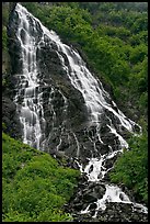 Horsetail Falls, Keystone Canyon. Alaska, USA ( color)
