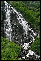 Horsetail Falls, Keystone Canyon. Alaska, USA (color)