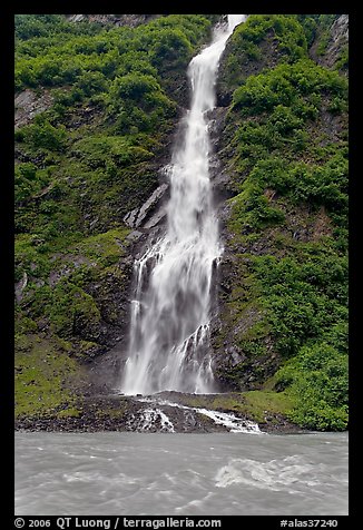 Bridalveil Falls, Keystone Canyon. Alaska, USA