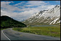 Richardson Highway below Thompson Pass. Alaska, USA (color)