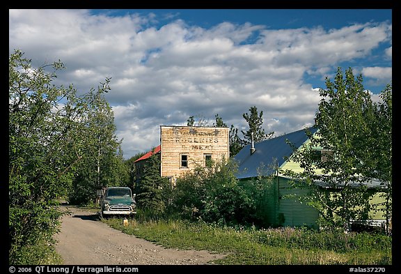 Side street. McCarthy, Alaska, USA (color)