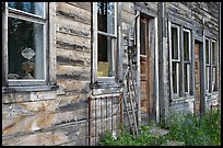 Detail of old wooden building. McCarthy, Alaska, USA