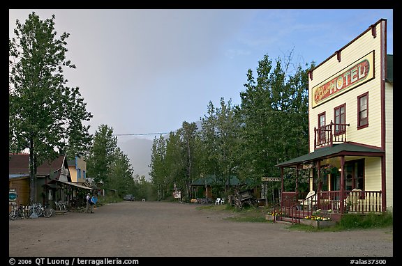 Main street. McCarthy, Alaska, USA (color)