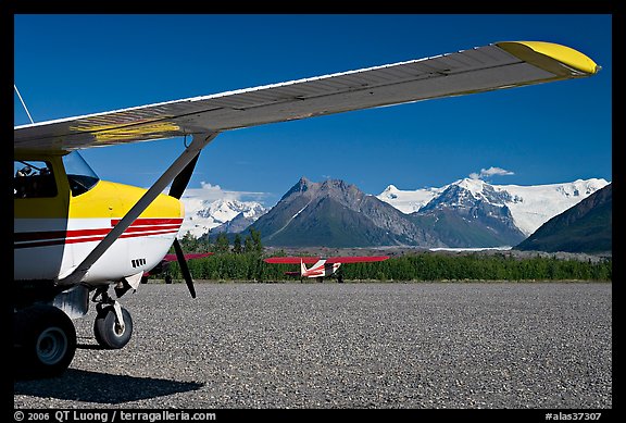 Mc Carthy airport. McCarthy, Alaska, USA