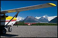 Mc Carthy airport. McCarthy, Alaska, USA (color)