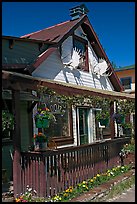 McCarthy lodge facade. McCarthy, Alaska, USA (color)