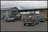 Gas station The Hub of Alaska, Glennalen. Alaska, USA (color)