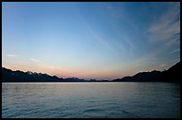 Resurrection Bay, sunset. Seward, Alaska, USA ( color)