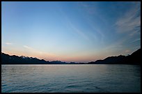 Resurrection Bay, sunset. Seward, Alaska, USA (color)