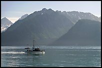 Fishing boat in Resurection Bay. Seward, Alaska, USA