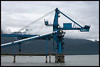 Coal unloading installation. Seward, Alaska, USA (color)