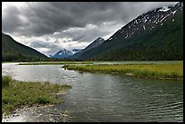 Tern Lake, mid-morning summer. Alaska, USA ( color)