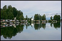 Sea planes and reflections. Anchorage, Alaska, USA