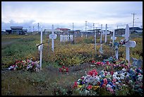 Cemetery. Kotzebue, North Western Alaska, USA