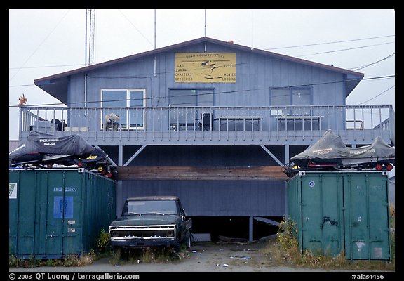 Bush store in Kiana. North Western Alaska, USA