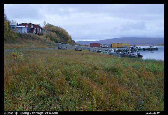 River landing, Kiana. North Western Alaska, USA