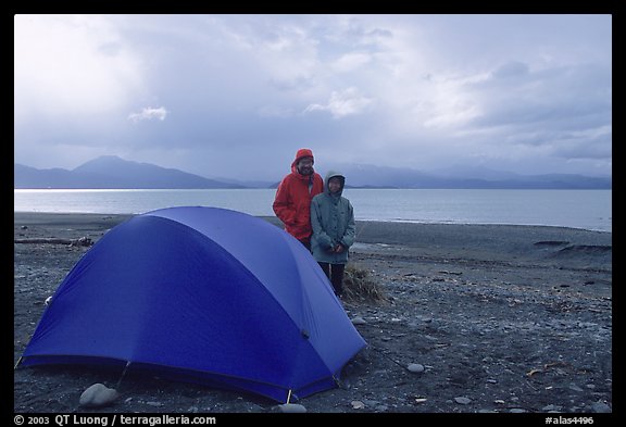 Camping on the Spit. Homer, Alaska, USA (color)