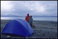 Camping on the Spit. Homer, Alaska, USA