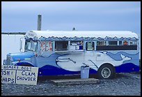 Fast food bus, local style. Homer, Alaska, USA ( color)
