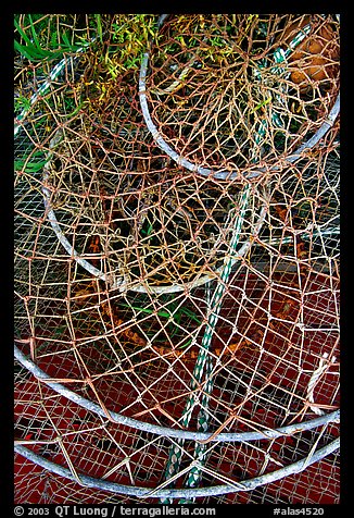 Fishing nets. Homer, Alaska, USA (color)