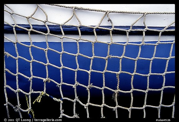 Fishing nets. Homer, Alaska, USA (color)
