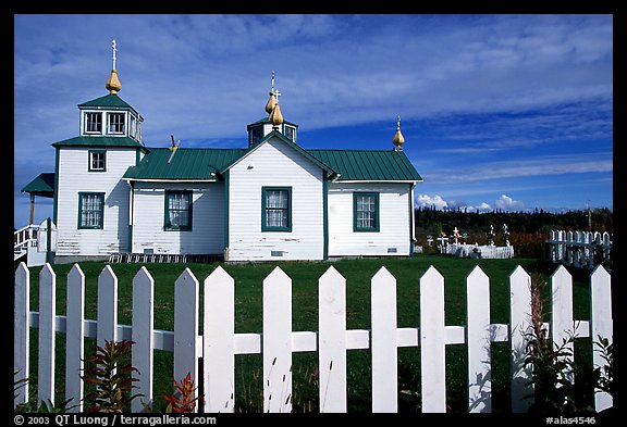 Small Russian church. Ninilchik, Alaska, USA (color)