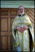 Orthodox priest. Ninilchik, Alaska, USA ( color)