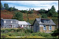 Old wooden houses in  village. Ninilchik, Alaska, USA (color)