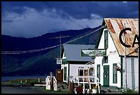 Village with stormy skies. Hope,  Alaska, USA ( color)