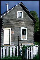 Wooden house. Hope,  Alaska, USA ( color)