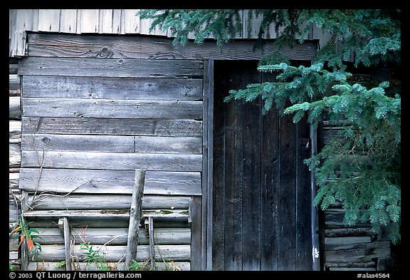 Cabin detail. Hope,  Alaska, USA