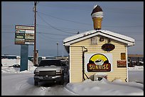 Drive through coffee shop. Fairbanks, Alaska, USA