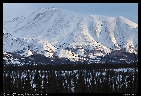 Mountains in winter. Alaska, USA