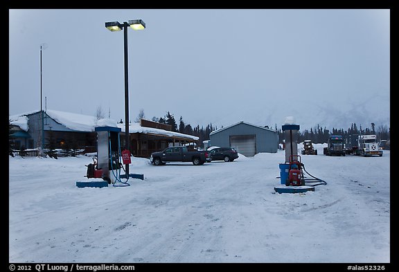 Coldfoot in winter. Alaska, USA (color)