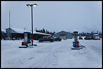 Coldfoot in winter. Alaska, USA (color)