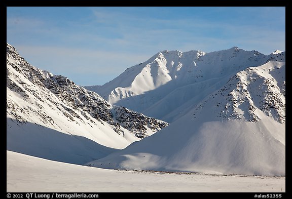 Arctic Mountains in winter. Alaska, USA (color)