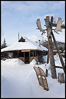 Historic Igloo number 8. Wiseman, Alaska, USA