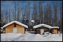 Cabins and solar panels. Wiseman, Alaska, USA ( color)
