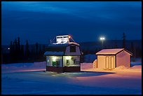 Drive-in coffee-shop night. Fairbanks, Alaska, USA ( color)