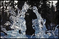 Delicate ice sculptures, World Ice Art Championships. Fairbanks, Alaska, USA ( color)