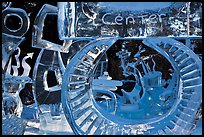 Ice sculpture garden, Ice Alaska competition. Fairbanks, Alaska, USA ( color)