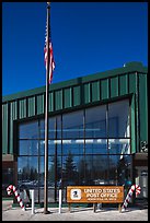 Post office facade. North Pole, Alaska, USA (color)