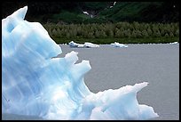 Iceberg framing Portage Lake. Alaska, USA ( color)