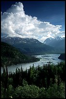 Matanuska River in summer. Alaska, USA