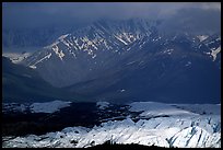 Light shining on Matanuska Glacier. Alaska, USA ( color)