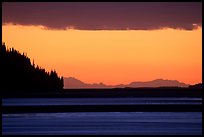 Turnagain Arm at sunset. Alaska, USA ( color)
